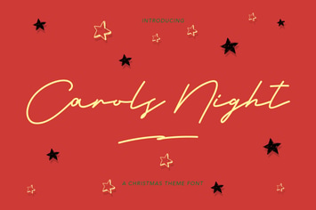 Carols Night Christmas Theme Font