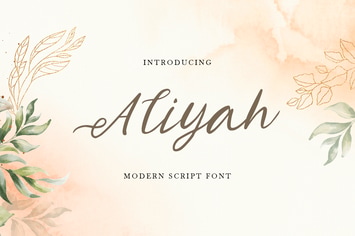 Aliyah - Modern Script Font