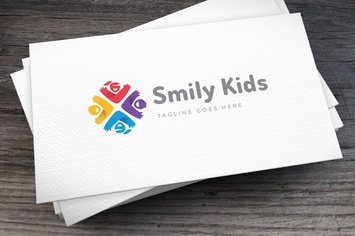 Smily Kids Logo Template