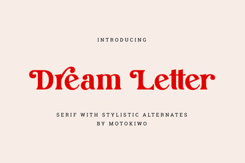 Dream Letter, Display Serif Font