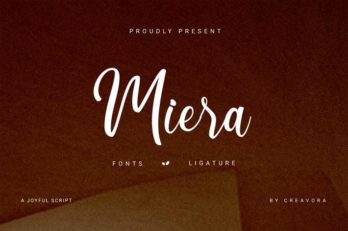 Miera - Joyful Script Font