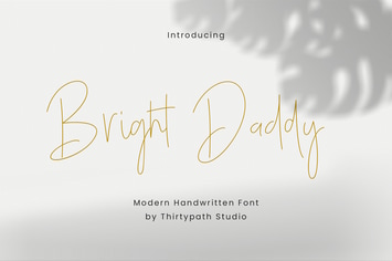 Bright Daddy Typeface