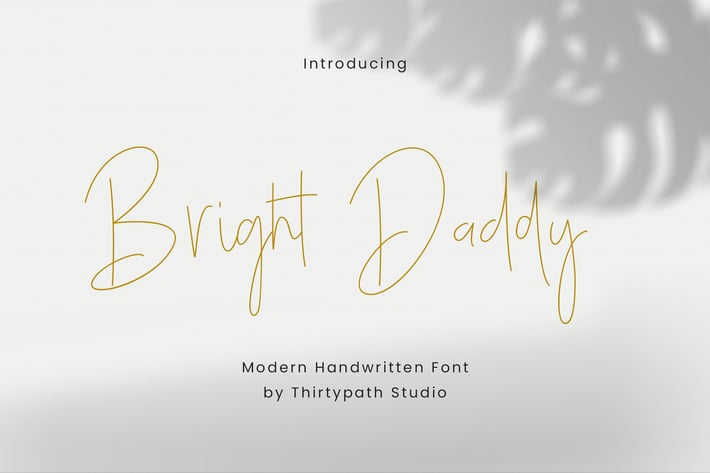 Bright Daddy Typeface
