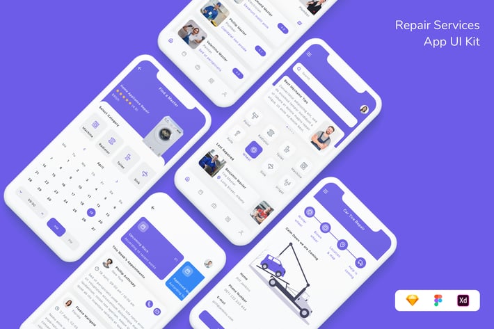 Repair Services App UI Kit