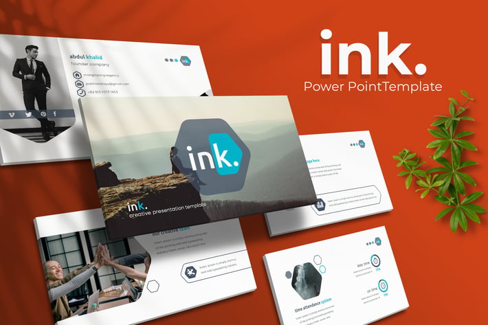 ink. - Powerpoint Template