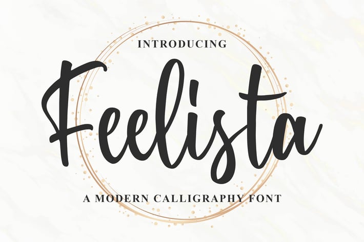 Feelista - a Modern Calligraphy Font