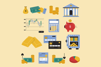 Finance Asset Illustration Set 