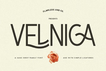 Velnica Sans Serif Font Family 