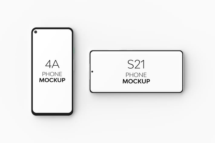 4A Phone & S21 Phone Mockup