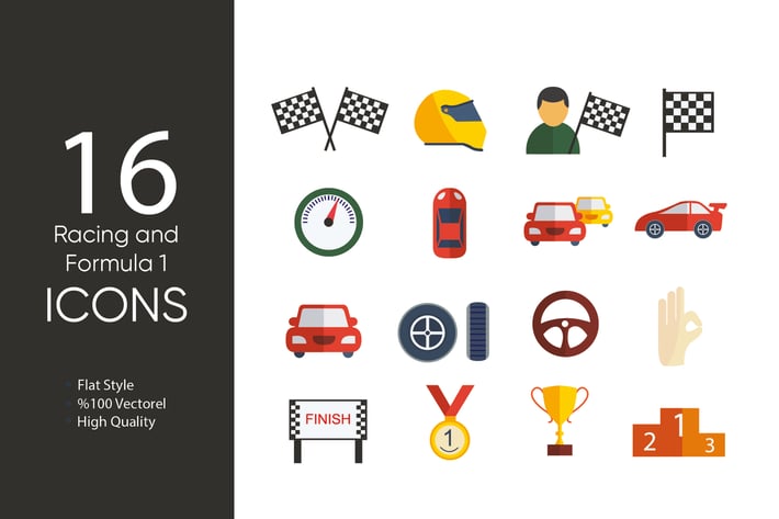 Racing and Formula 1 Icons