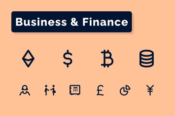 Business & Finance Icons Set