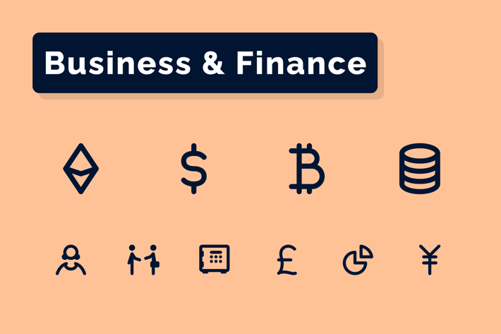 Business & Finance Icons Set
