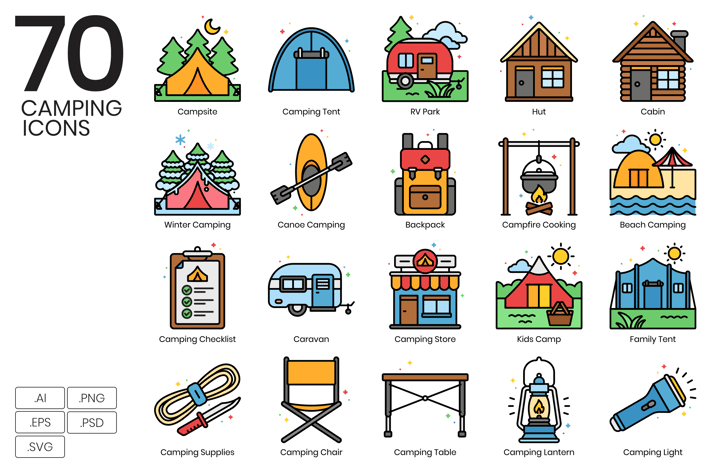 Camping Icons