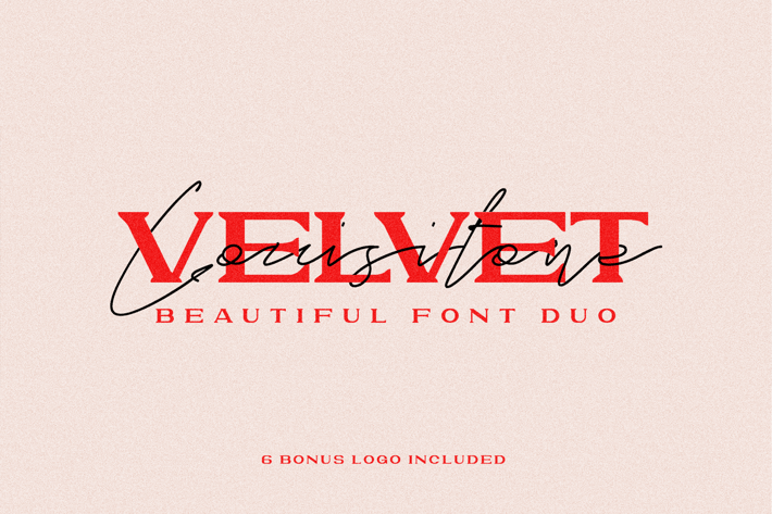 VELVET LOUSITONE SCRIPT FONT