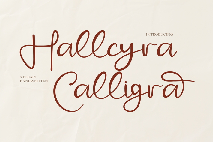 Hallcyra Calligra - beauty Handwritten