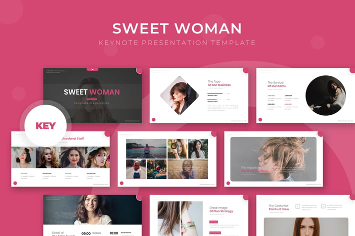 Sweet Woman - Keynote Template